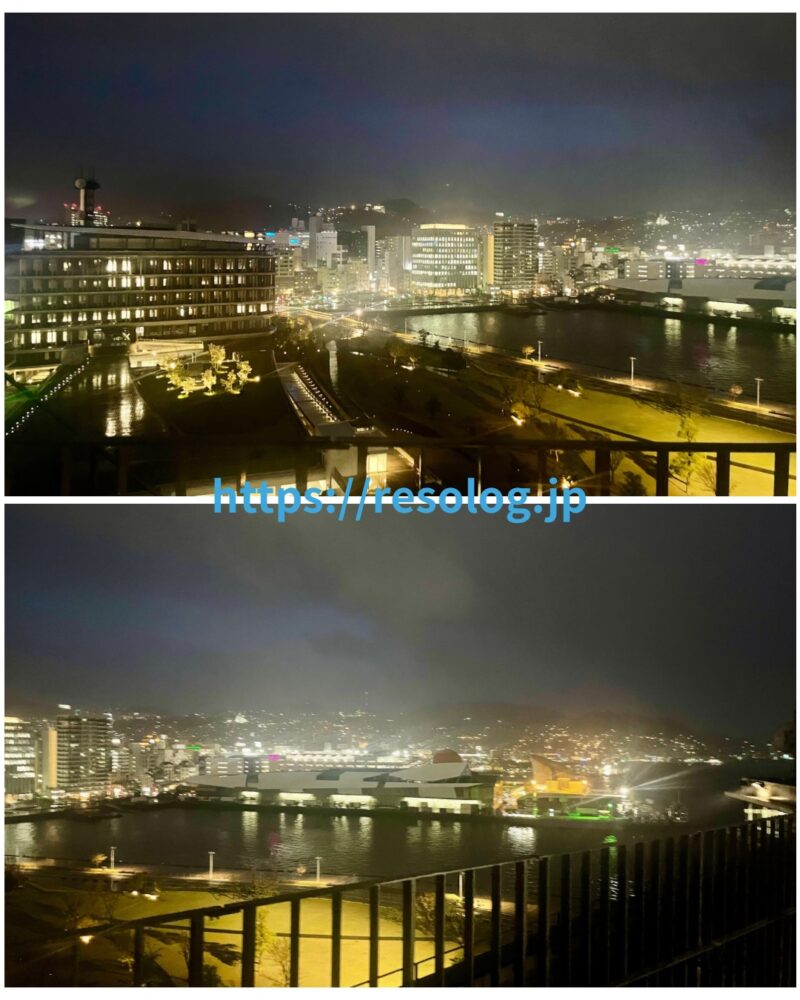長崎県庁展望テラスから見た夜景