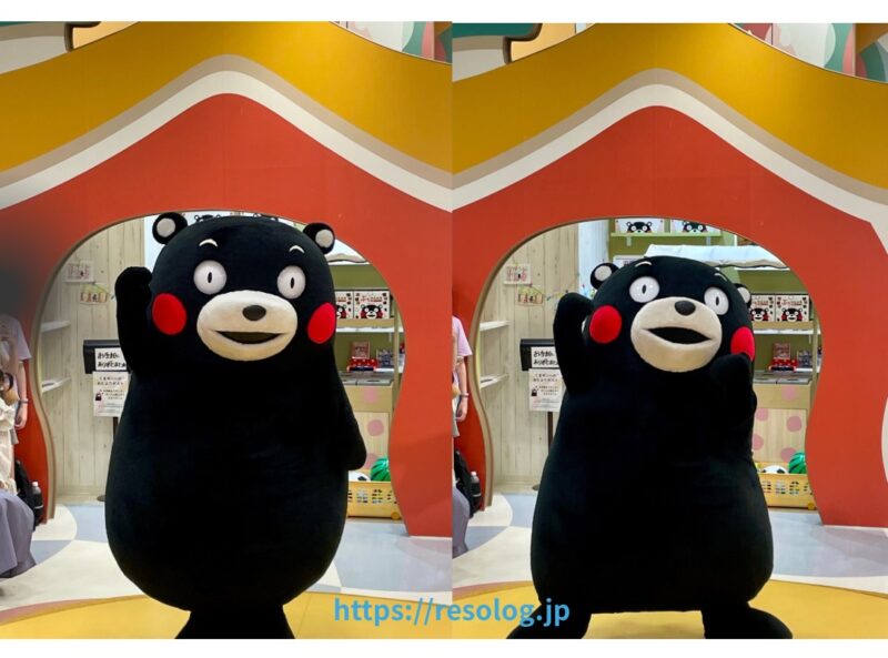 くまモン、ステージに登場