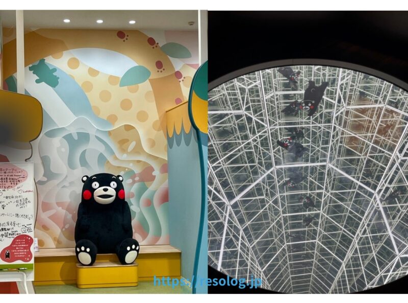 くまモンスクエア内の展示物