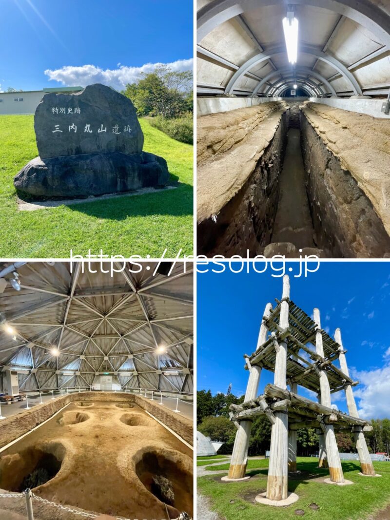 三内丸山遺跡、遺跡内の建物跡