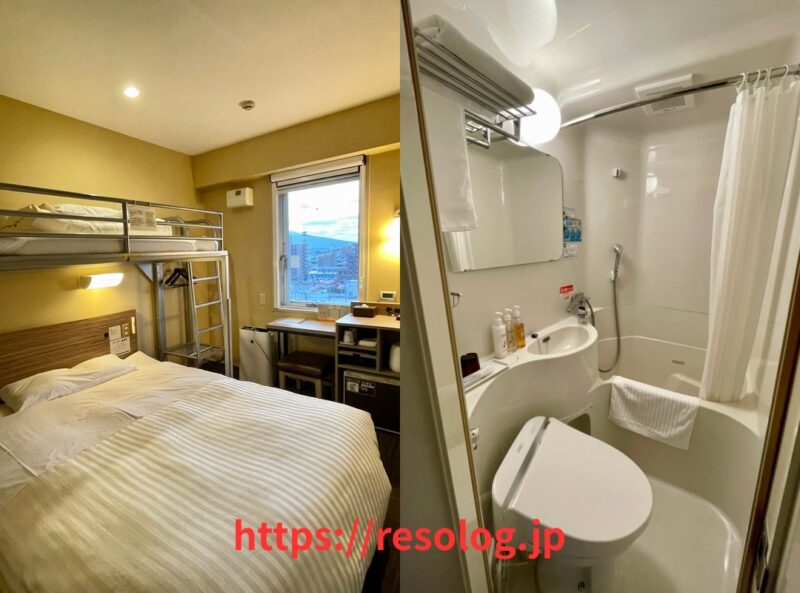 スーパーホテル弘前、客室内