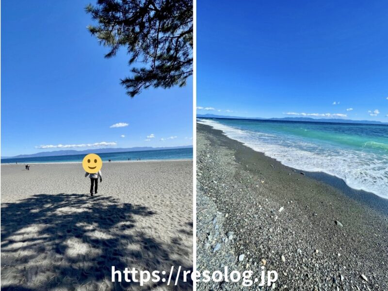 三保の松原、海岸沿い